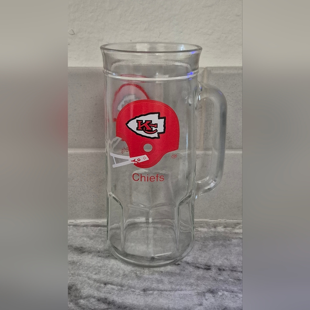 Kansas City Chiefs Glass Beer Mug